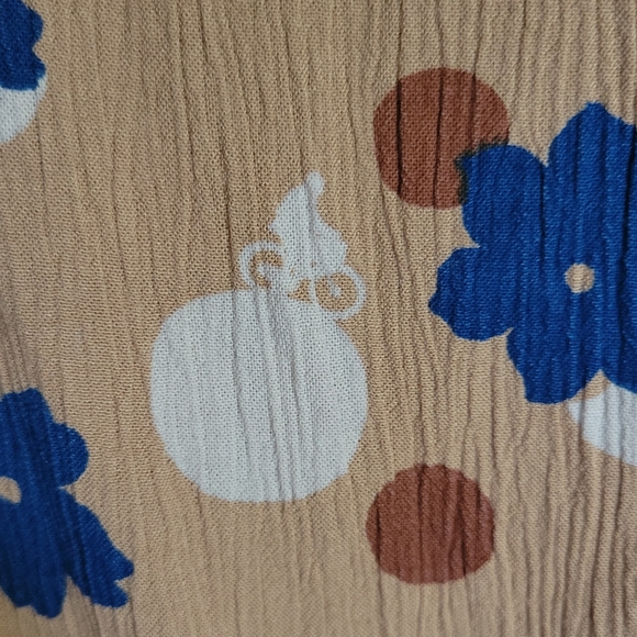 White Stuff Multi-Print Tie Blouse - Picture 4 of 7